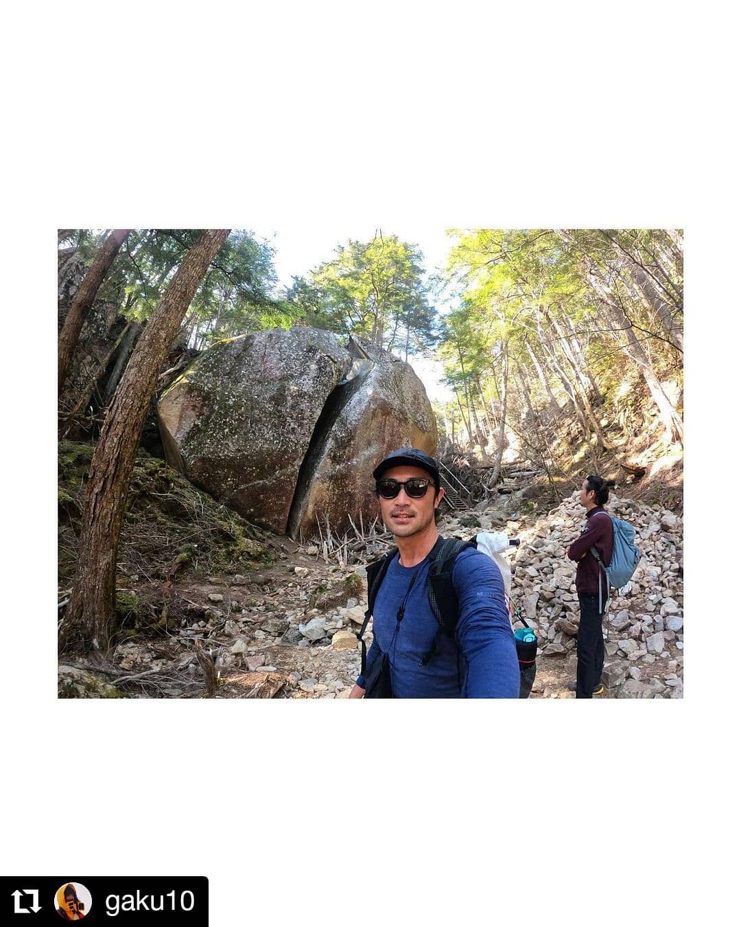 先日ご一緒させてもらったがくさん @gaku10 が”プリミノ”を着て瑞牆山に行ってたみたいです！