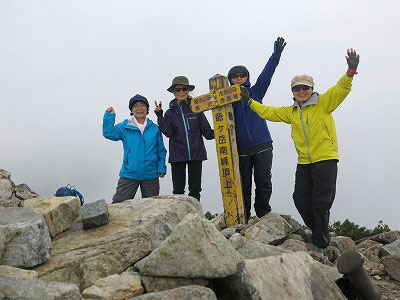 2019年7月11-12日 yama楽で「爺ヶ岳」に行ってきました！