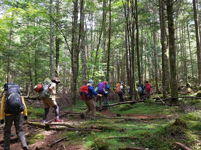 8/17-18 レポート　山の講習会 入門編 南八ヶ岳 赤岳