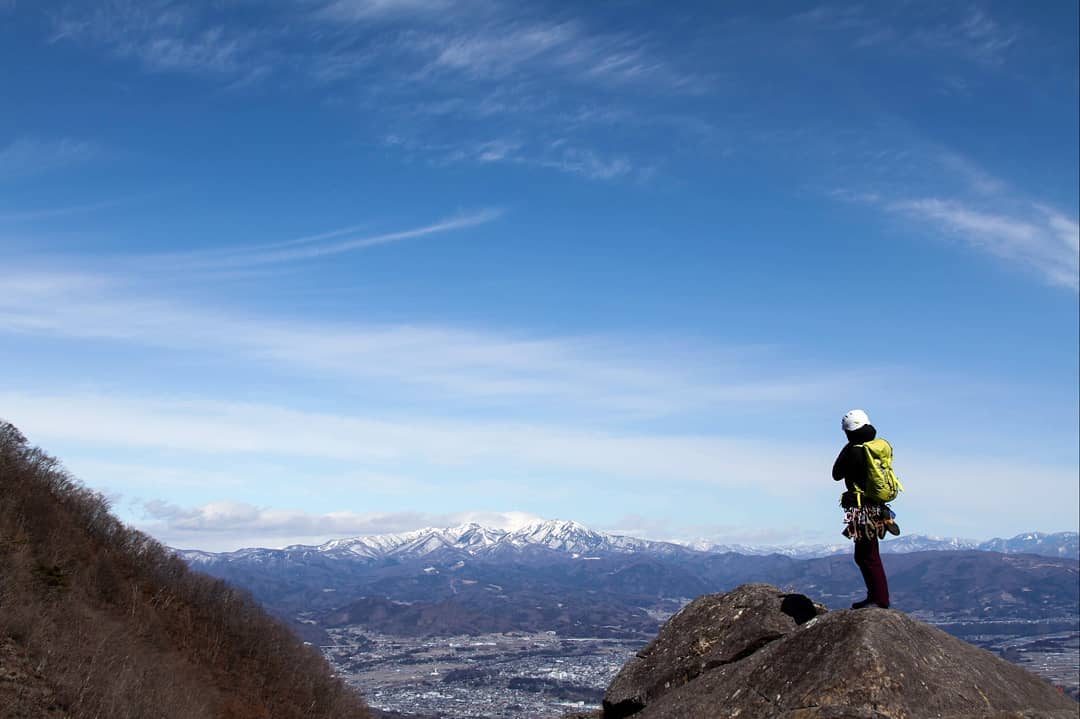 獅子岩クライミング。