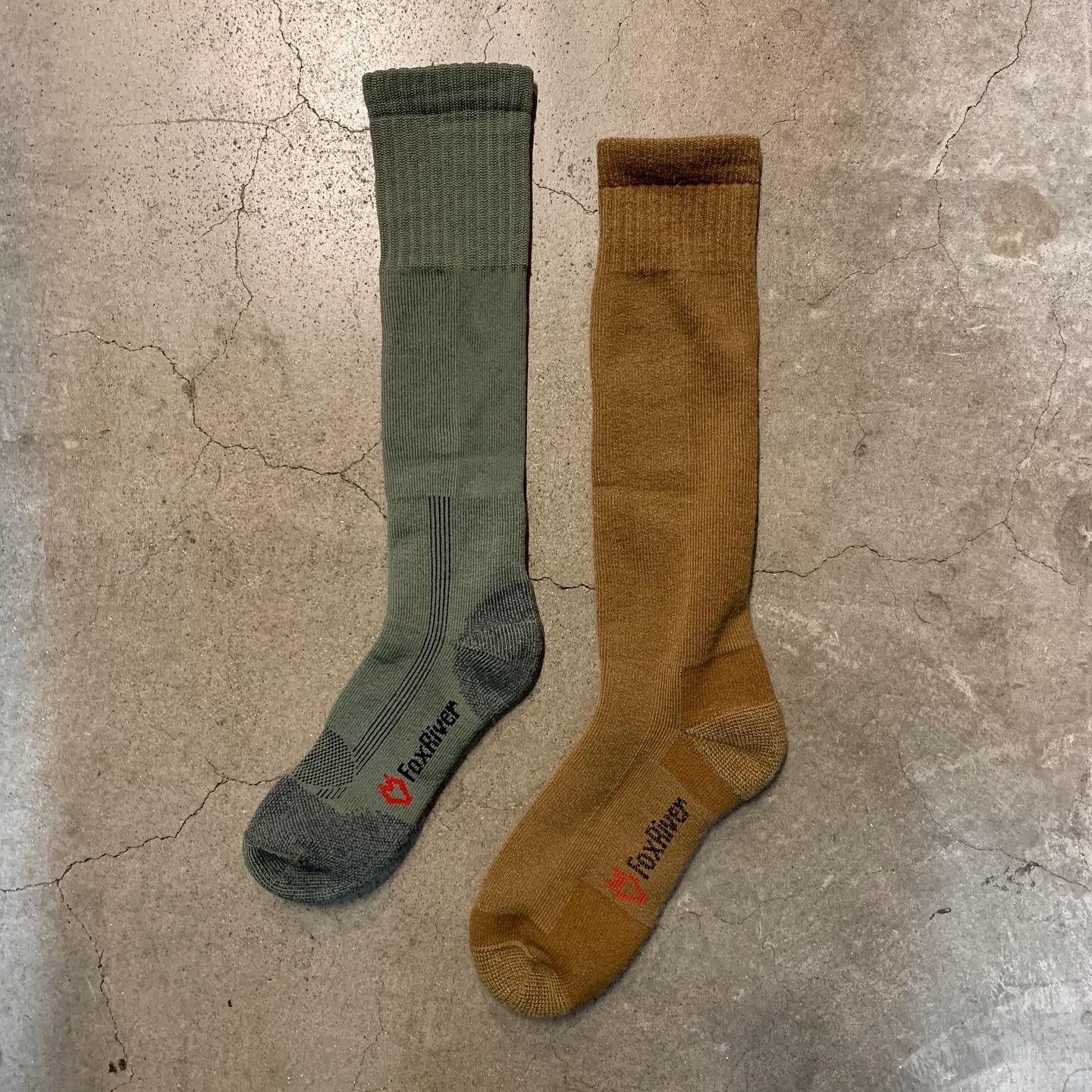 【再入荷のお知らせ】アメリカ最古のソックスブランドFOX RIVERのミリタリーソックス。