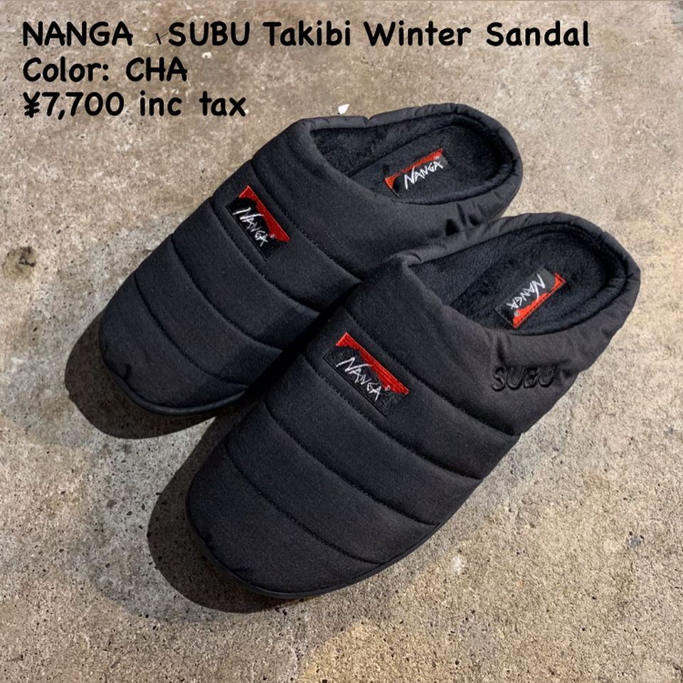 NANGAとSUBUのコラボレーションサンダル『NANGA × SUBU タキビ ウィンター サンダル』のご紹介