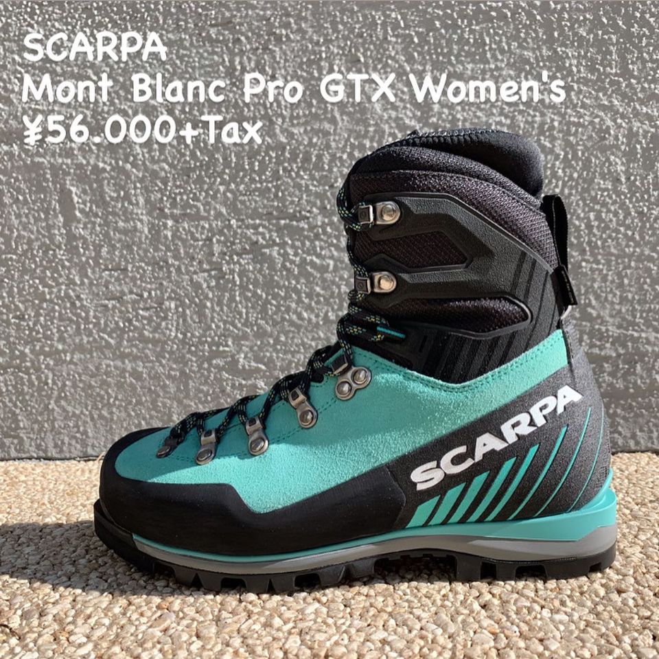 女性用の雪山で使用する登山靴『SCARPA モンブランプロ GTX ウィメンズ』のご紹介