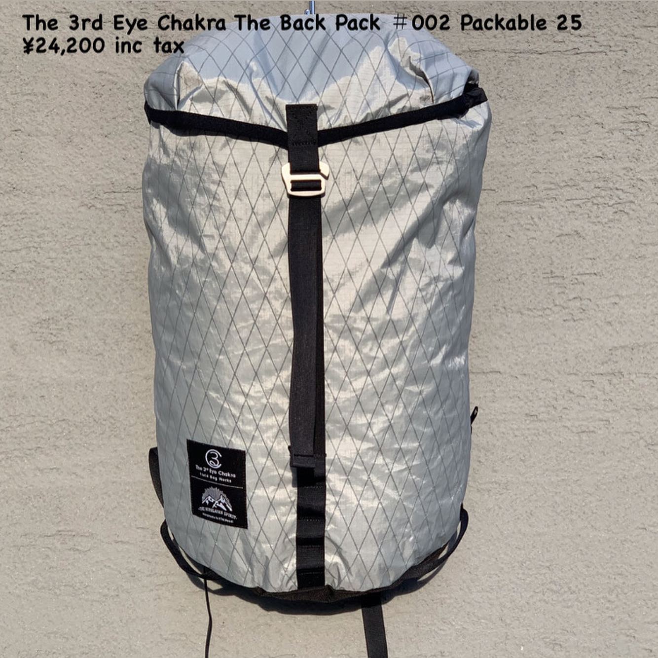 軽量性と強度を高次元で実現した『The Back Pack #002 Packable 25L』のご紹介
