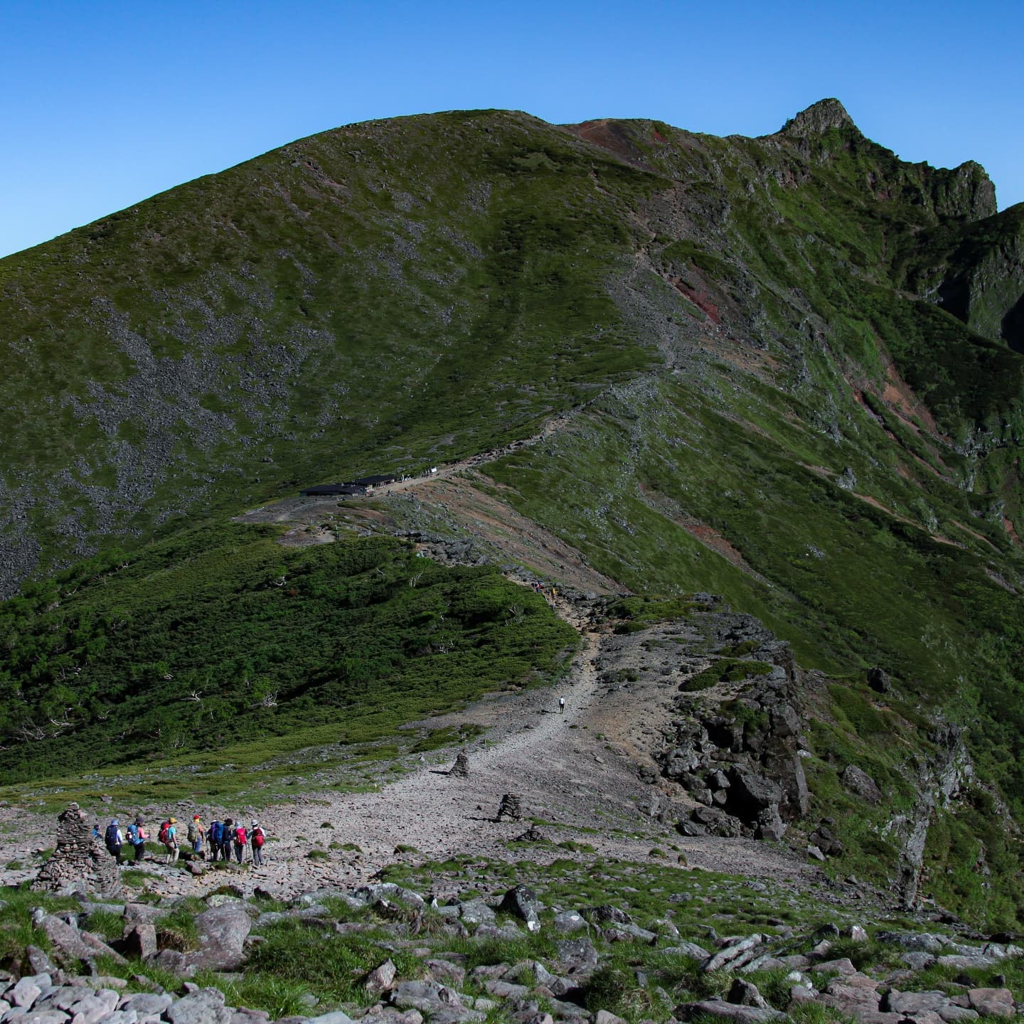 7月17・18日に山の講習会中級編で南八ヶ岳の硫黄岳と赤岳に行ってきました。